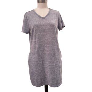 3/$20 32 Degrees Cool Light Blue Short Sleeve T-Shirt Dress w' Pockets Medium